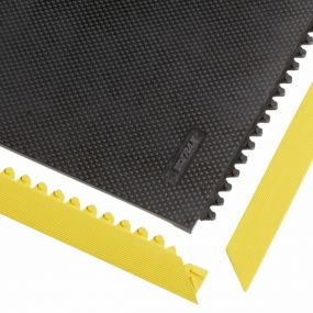 Veiligheidsranden voor modulaire matten, geel en zwart