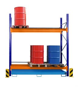 Palletstelling voor max. 12x 200 liter vaten (hoogte 300cm)