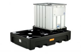 CEMO PE lekbak - 2 IBC's (1100 ltr) - 223x146x44cm