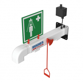 Hughes vorstbestendige, wandgemonteerde nooddouche type AH2 
