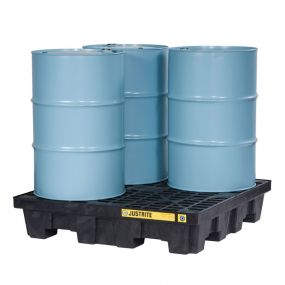 4-Drum kunststof lekbak (276ltr) - opvangbak - 125x125x26cm