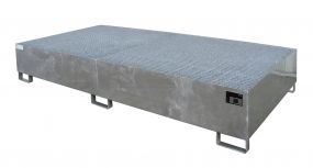 Stalen IBC lekbak (1.128ltr) - 265x130x43,5cm