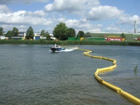 FCB75T oliekeerscherm - Ronde foam drijver - 30mtr x 75cm
