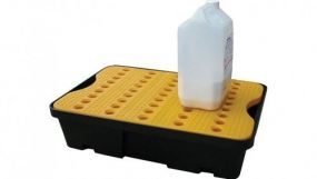 Kunststof lekbak met rooster - 60x40x16cm - Capaciteit 20ltr.