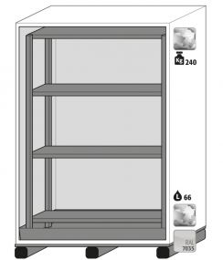 XL-Line Brandwerende vatenkast Asecos - 90min -155x102x222cm