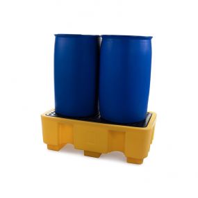 Kunststof lekbak met rooster - 130x75x44cm - Capaciteit 250ltr.