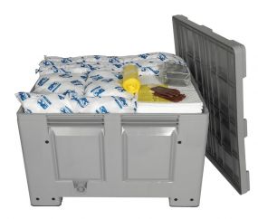 Spill kit - Container met deksel - Oil Only - Opname 600ltr.