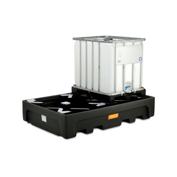 CEMO PE lekbak - 2 IBC's (1100 ltr) - 223x146x44cm