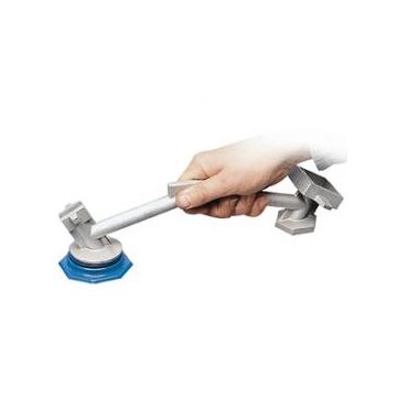 Vatensleutel van gelakt gietijzer, geschikt voor vrijwel alle soorten afsluitdoppen van vaten