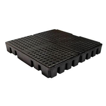 ENPAC lekbak / werkvloer - 151 ltr - 125x122x16,5cm zwart