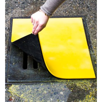 Rioolmat uit hoogwaardig 8mm polyurethaan - 80x80cm