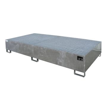Stalen IBC lekbak (1.128ltr) - 265x130x43,5cm