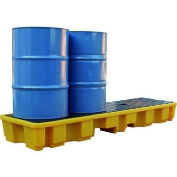 Kunststof lekbak met rooster - 245x66x27cm - Capaciteit 235ltr.