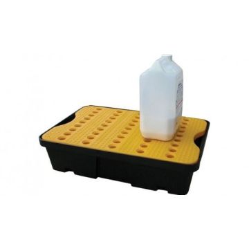 Kunststof lekbak met rooster - 60x40x16cm - Capaciteit 20ltr.