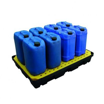 Kunststof lekbak met rooster - 120x80x18cm - Capaciteit 100ltr.