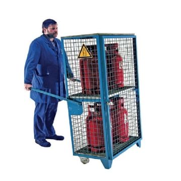 Gasflessenberging gaasbox - verplaatsbaar 4 x 11 kg