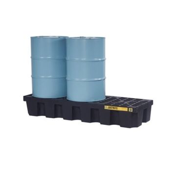 3-Drum kunststof lekbak (284ltr) - opvangbak - 186x64x30cm