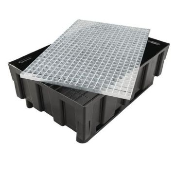 Verzinkt rooster voor zwarte CEMO lekbak 225 ltr OCS-8424