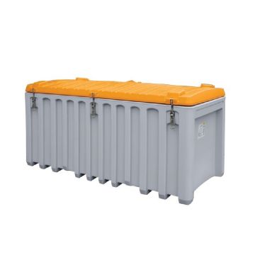 Transport-en opslagkist 750 ltr. oranje/grijs