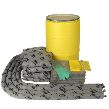 Spill kit drum - Universal - Vat klemdeksel - Opname 155ltr.