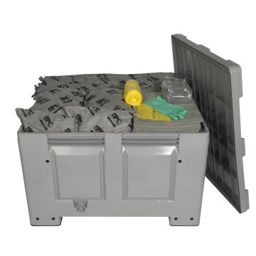 Spill kit - Container met deksel - Universal - Opname 300ltr.