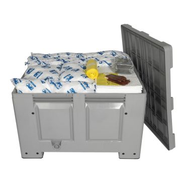 Spill kit - Container met deksel - Oil Only - Opname 300ltr.